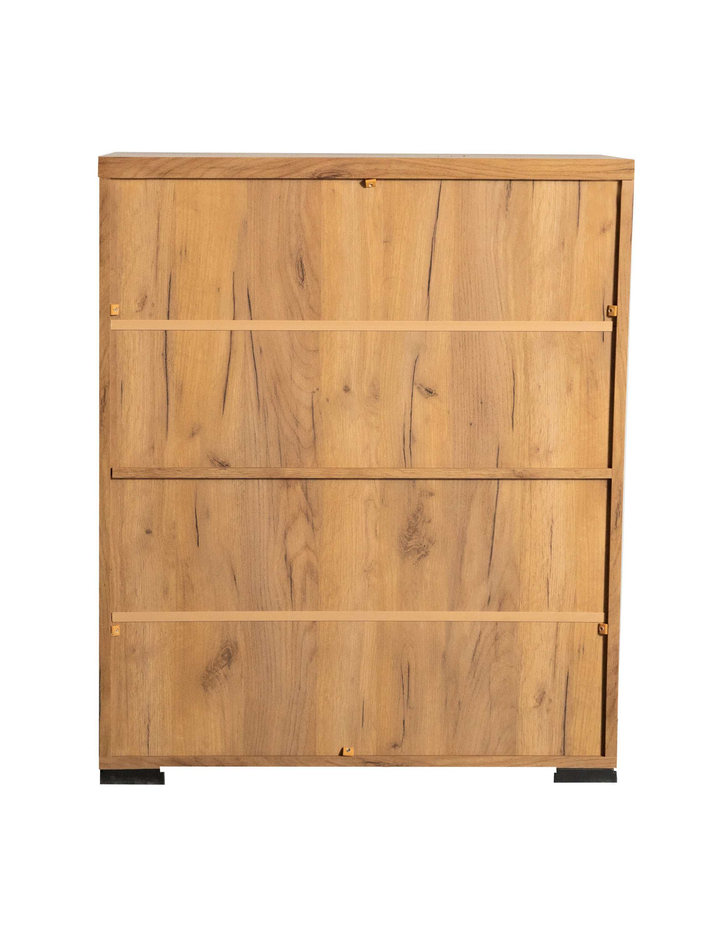 Bristol 6-shelf Engineered Wood Shoe Cabinet Golden Oak