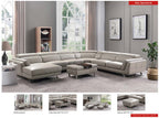 ESF Furniture - Sectional Left in Light Grey - 582-Sectional Left