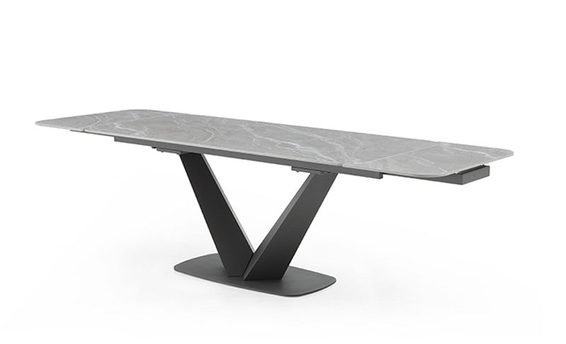 ESF Furniture - Cloud 5 Piece Dining Table Set in Light Grey - CLOUDTABLE-5SET