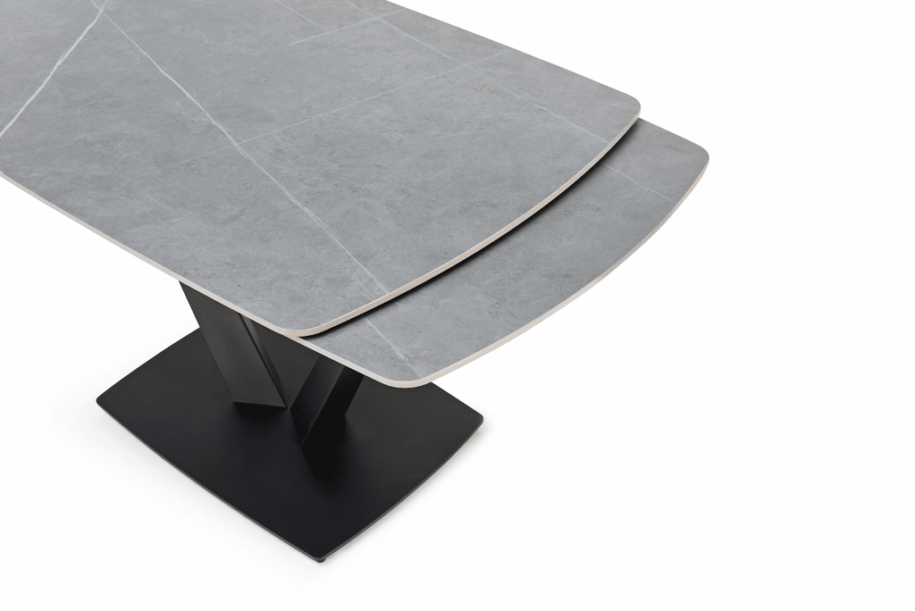 ESF Furniture - 109 - 9 Piece Dining Table Set in Grey - 109TABLEGREY-9SET