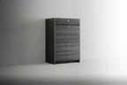 ESF Furniture - Vulcano 5 Piece Queen Bedroom Set in Luxury Grey Oak - VULCANOQSBED-5SET