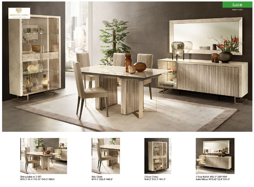 ESF Furniture - Luce 10 Piece Dining Table Set - LUCETABLE-10SET