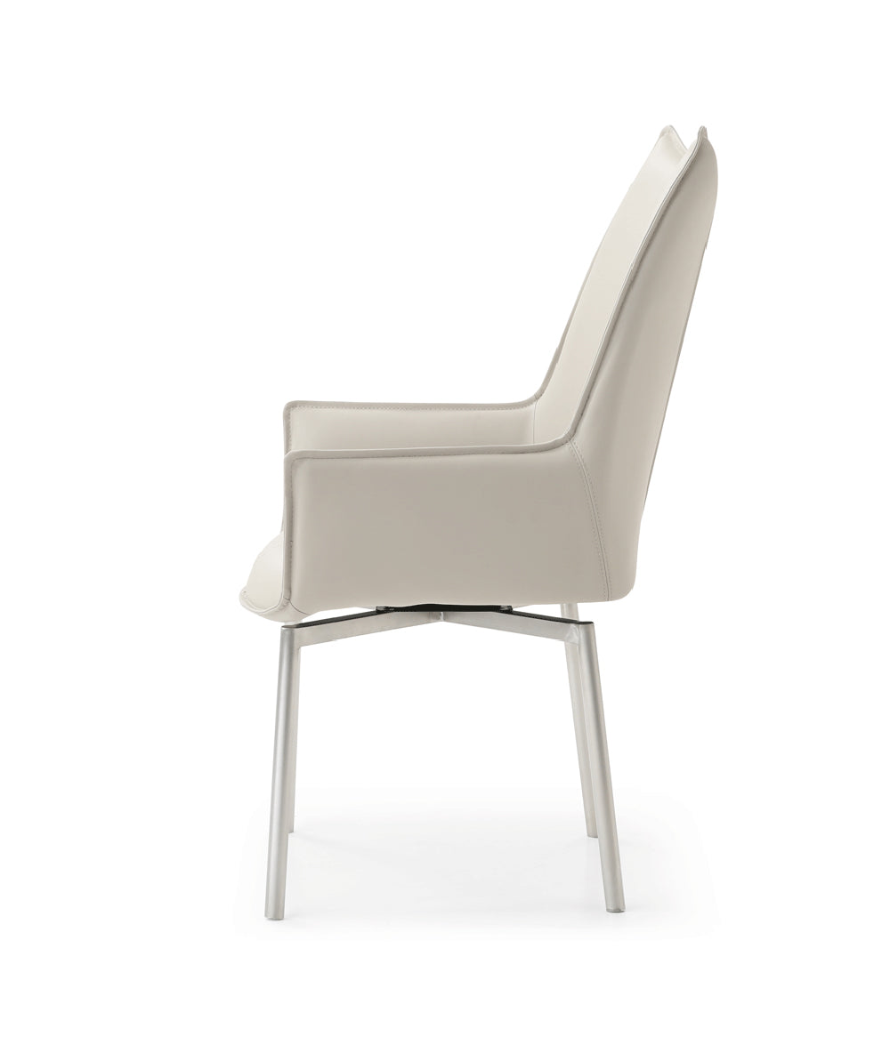 ESF Furniture - 9437 - 9 Piece Dining Table Set in Light Grey - 9437TABLE-1218CHAIRGREY-9SET