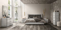 ESF Furniture - Mia 5 Piece Queen Size Bedroom Set in Silver Grey - MIAQSBED-5SET