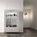 ESF Furniture - Mia 2 Door China in Silver Grey - MIA2DOORCHINA