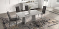 ESF Furniture - Mia Dining Table w/ 17.7" Extension in Silver Grey - MIATABLE