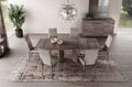 ESF Furniture - Viola 5 Piece Dining Room Set in Purple Elm - VIOLATABLE-5SET