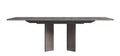ESF Furniture - Viola Dining Table with 1 - 17.7" Extention in Purple Elm - VIOLATABLE
