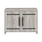 Enoch 2-door Engineered Wood Accent Cabinet Grey Driftwood