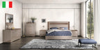 ESF Furniture - Nora 3 Piece Queen Size Bedroom Set w/ Light in Walnut - NORAQS-3SET