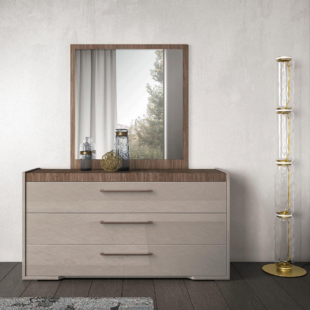 ESF Furniture - Nora Dresser in Walnut - NORADRESSER