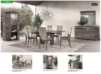 ESF Furniture - Viola 9 Piece Dining Room Set in Purple Elm - VIOLATABLE-9SET