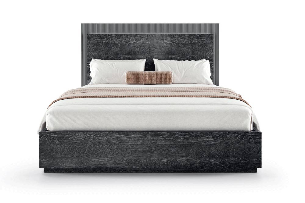 ESF Furniture - Onyx 8 Piece Queen Size Bedroom Set in Metallic Matte - ONYXQS-8SET