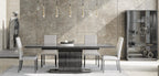 ESF Furniture - Vulcano 10 Piece Dining Room Set in Luxury Grey Oak - VULCANOTABLE-10SET