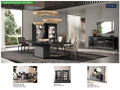ESF Furniture - Aris 9 Piece Dining Room Set in Onyx - ARISTABLE-9SET
