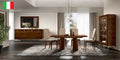 ESF Furniture - Eva 10 Piece Dining Room Set in Walnut - EVATABLE-10SET