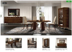 ESF Furniture - Eva Dining Table w/ 17.7" Extension in Walnut - EVATABLE