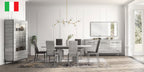 ESF Furniture - Mia 10 Piece Dining Room Set in Silver Grey - MIATABLE-10SET