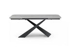 ESF Furniture - 9422 - 7 Piece Dining Table Set in Dark Grey - 9422TABLE-7SET