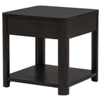 Marcelo Wood End Table with Drawer and Shelf Coffee