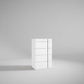 ESF Furniture - Helen Chest in White Matt - HELLENCHEST