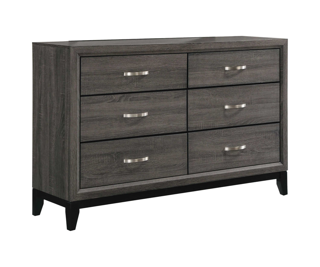 Watson Five-piece Queen Bedroom Set Grey Oak