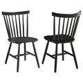 Hollyoak Windsor Wood Dining Side Chair Black (Set of 2) - 183042