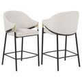 Chadwick Fabric Upholstered Counter Height Chair Beige (Set of 2) - 183436N