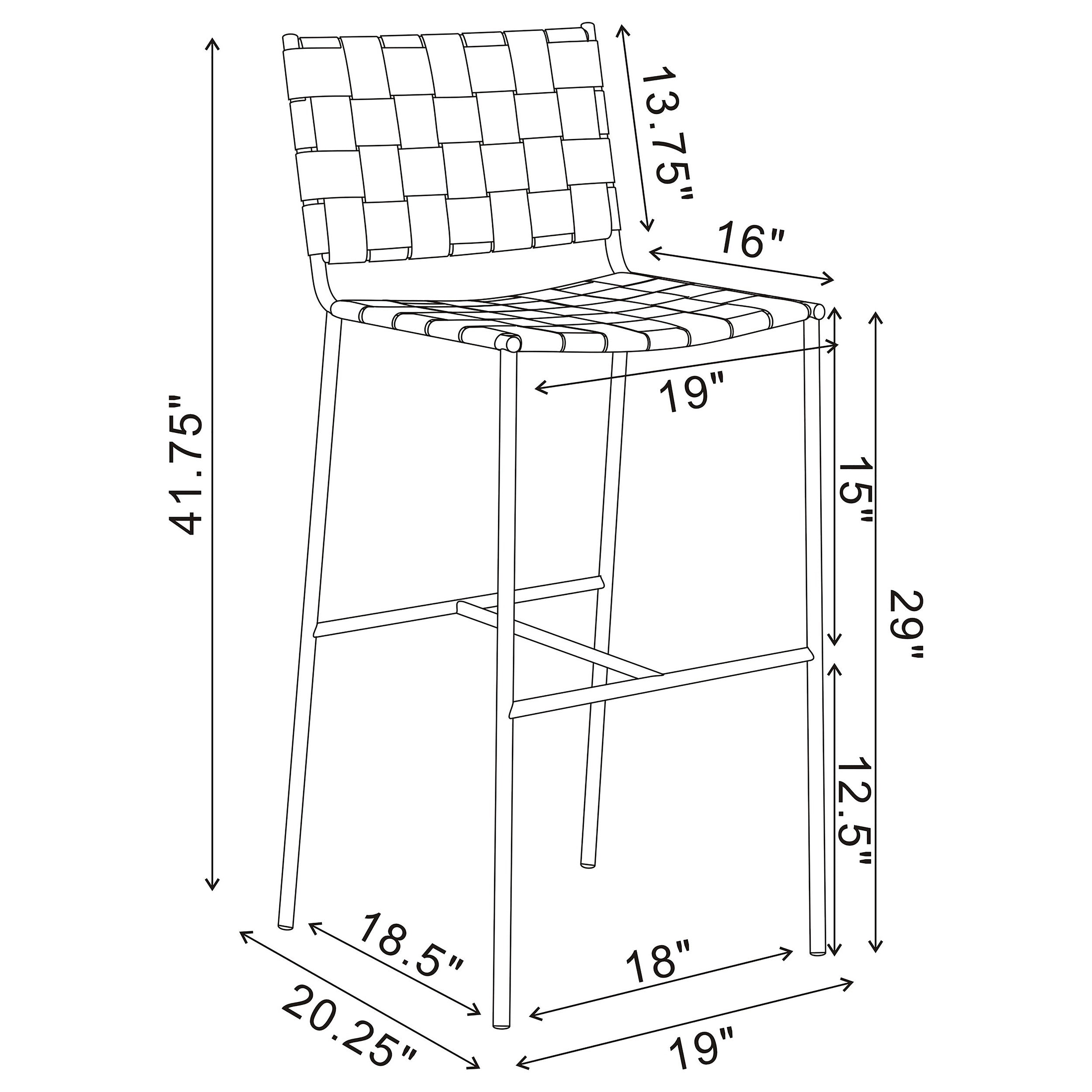 Adelaide Brown Bar Stool