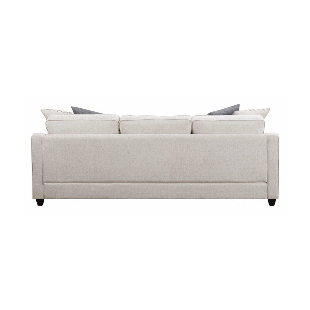 Mcloughlin Upholstered Sloped Arm Sectional Sofa Platinum