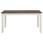 Fortress Chestnut & Vintage White 7pc Dining Set