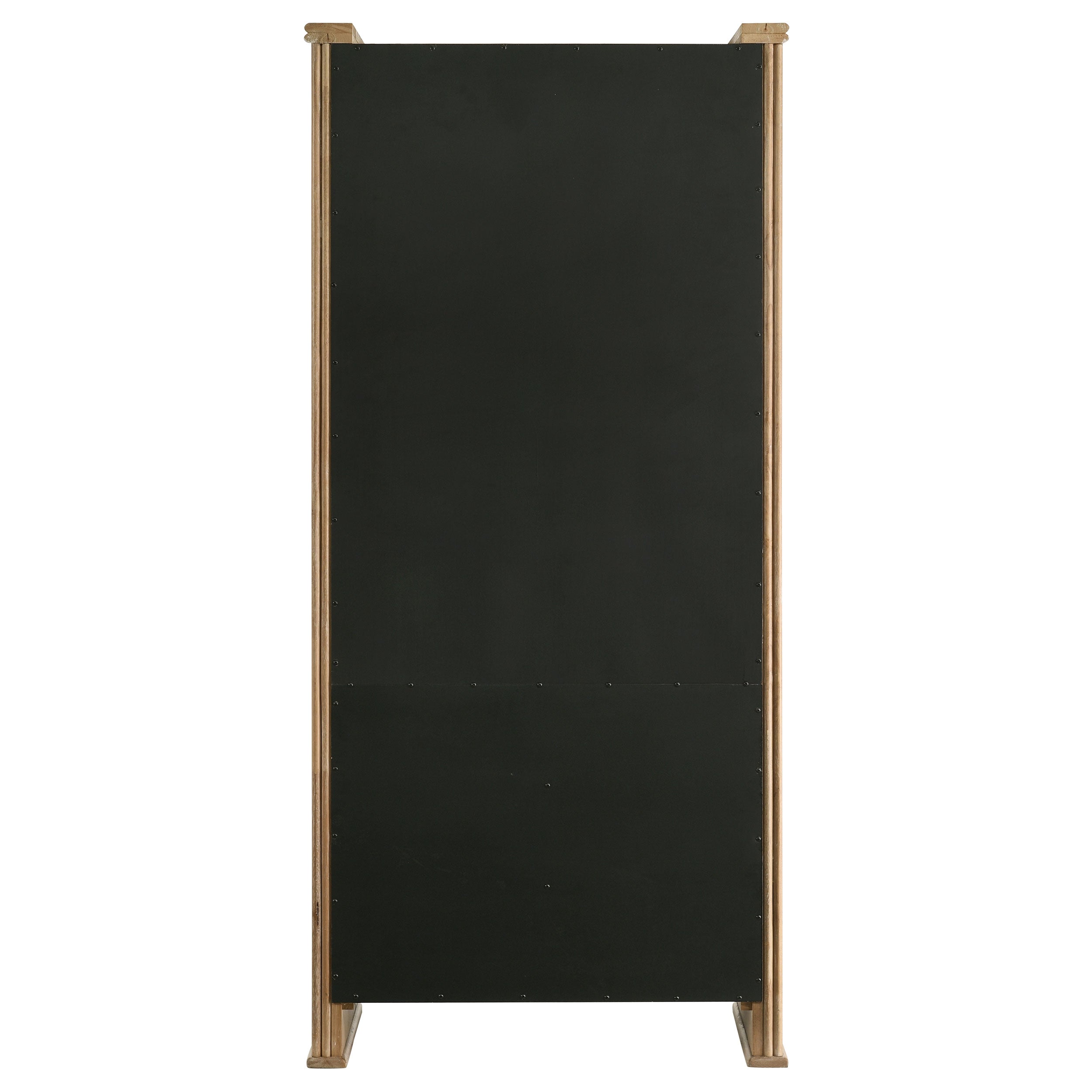 Adina Distressed Light Brown 77-inch Tall Display Cabinet