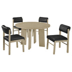 Strouse 47-inch Round Wood Dining Room Table Natural Oak