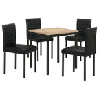 Garza 5-piece Rectangular Dining Table Greige Oak