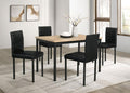 Garza 5-piece Rectangular Dining Table Greige Oak - 193981-S5