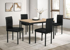 Garza 5-piece Rectangular Dining Table Greige Oak - 193981-S5