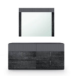 ESF Furniture - Onyx 6 Piece King Size Bedroom Set in Metallic Matte - ONYXKS-6SET