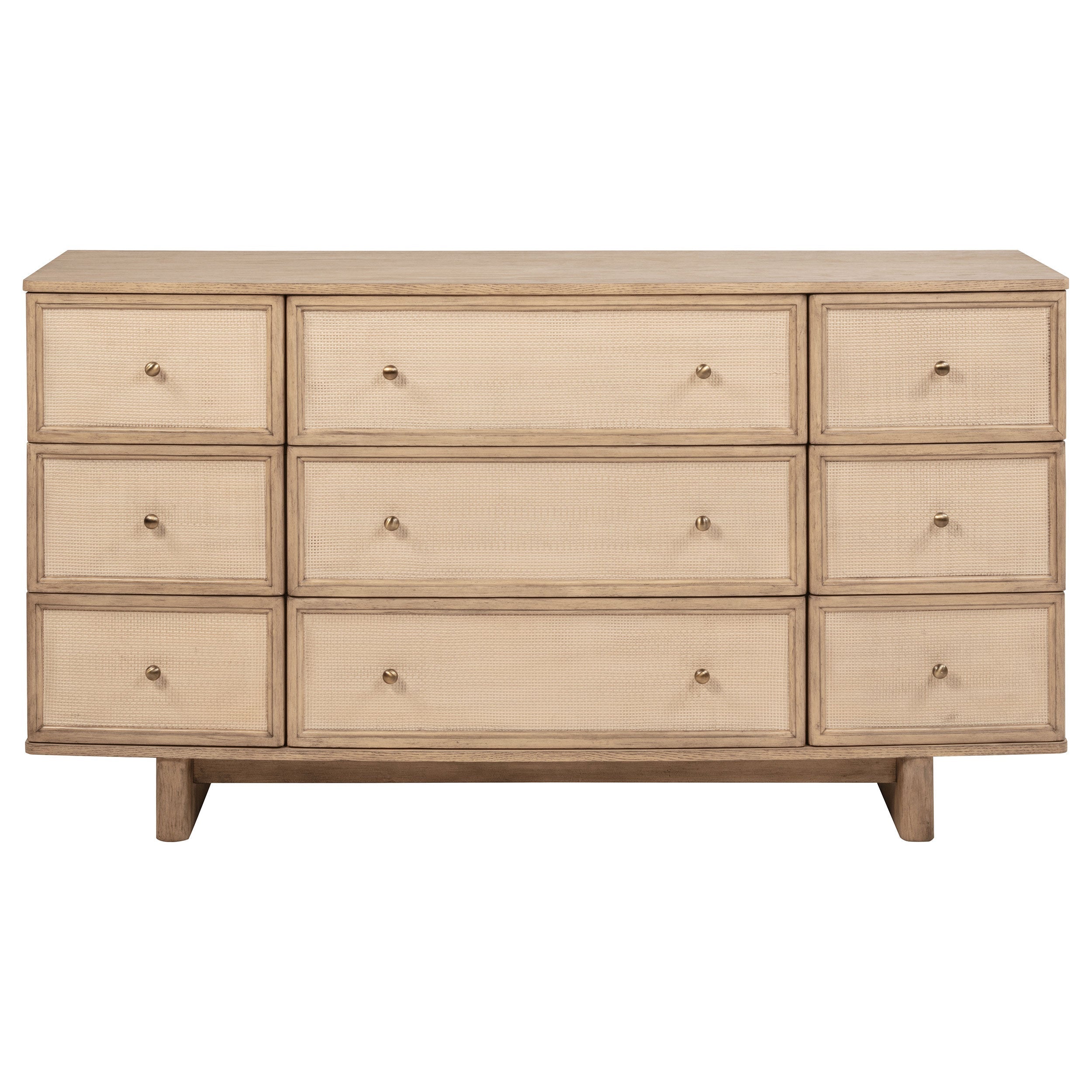 Kailani 4-piece Eastern King Bedroom Set Beige Oak