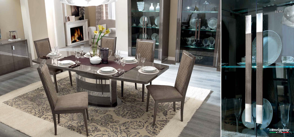 ESF Furniture - Platinum Slim Dining Table 10 Piece Dining Room Set - PLATINUMTABLE-10SET