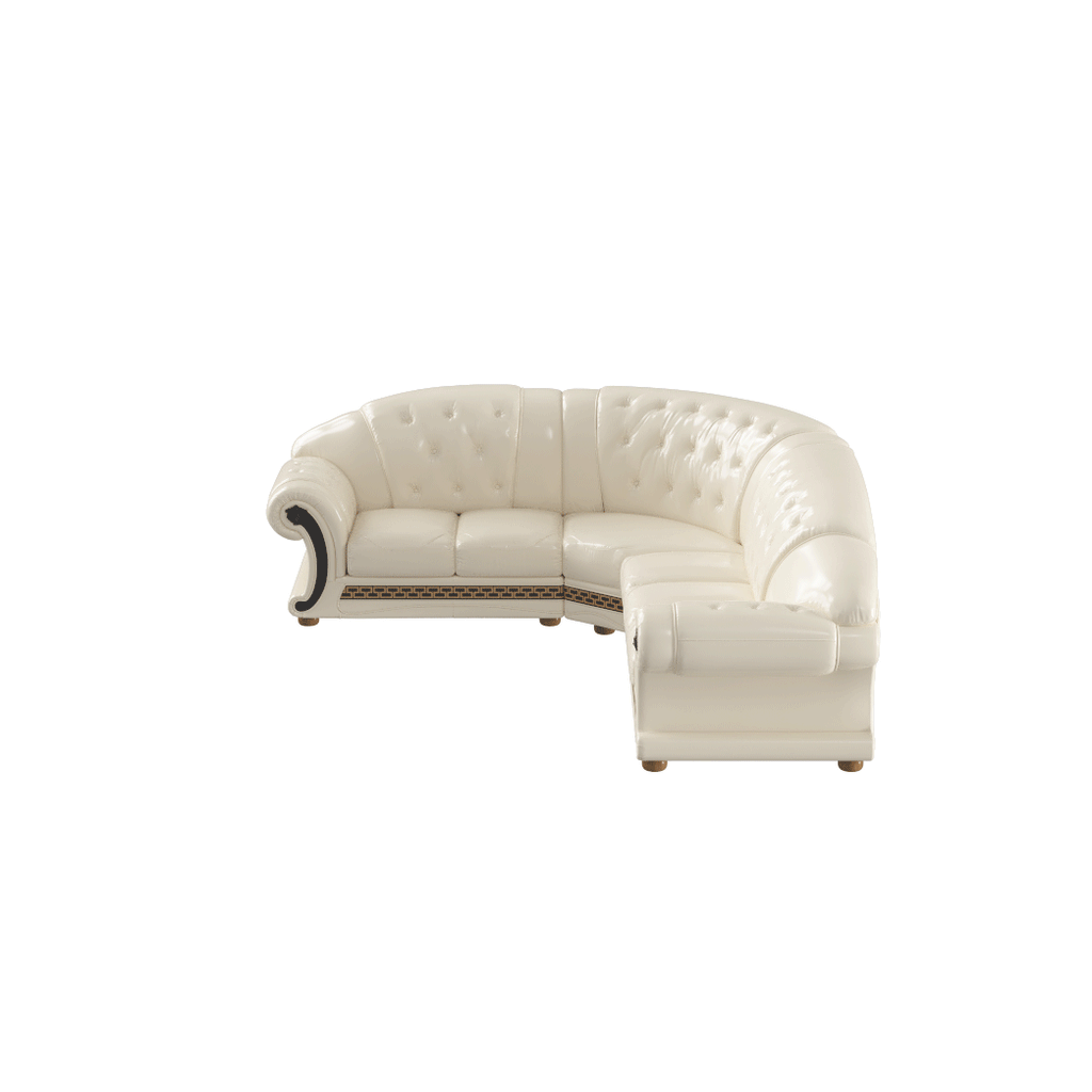 ESF Furniture - Apolo Sectional in Pearl - APOLOSECT-RIGHTPEARL