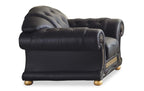 ESF Furniture - Apolo 3 Piece Living Room Set in Black - APOLO3BLACK-3SET