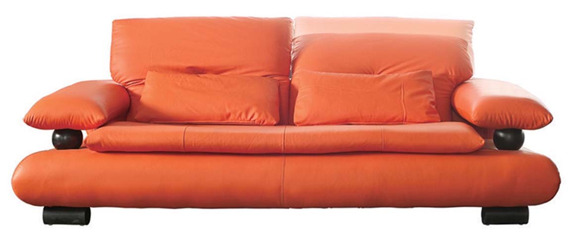ESF Furniture -  410 Living Room 3 Piece Living Room Set in Orange - 410ORANGESLC-3SET