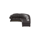ESF Furniture - Apolo Sectional in Brown - APOLOSECT-RIGHTBROWN