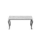 ESF Furniture - 110 Marble Dining Table 5 Piece Dining Room Set - 110DININGTABLE-5SET