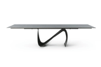 ESF Furniture - 9087 Dining Table 7 Piece Dining Room Set in Dark Gray - 9087TABLEDARKGREY-7SET