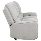 Sylmar 2-piece Chenille Power Reclining Sofa Set Dove Grey