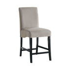 Stanton Velvet Upholstered Counter Chair Grey (Set of 2)