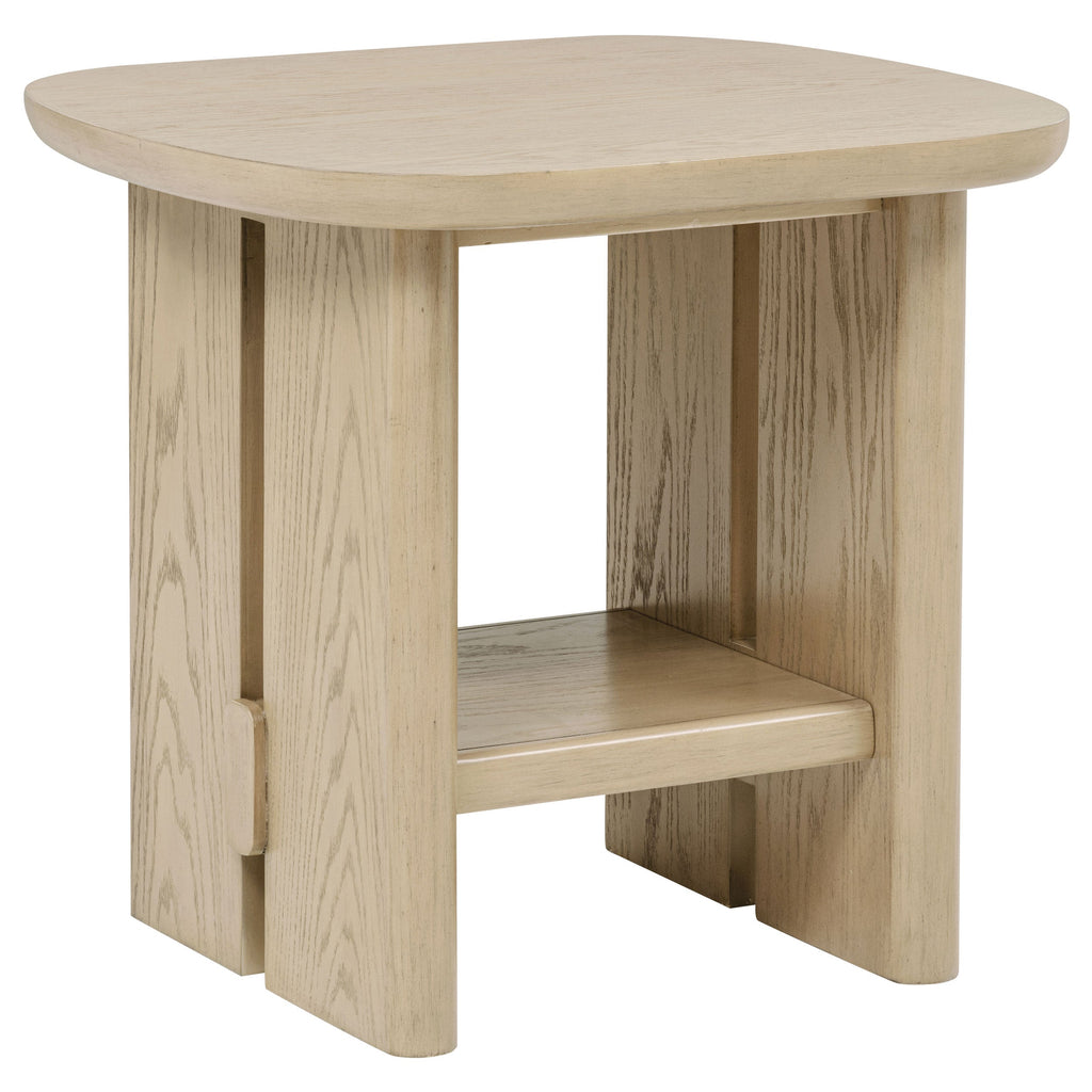 Kailani Coastal Rectangular Cocktail Coffee Table Beige Oak
