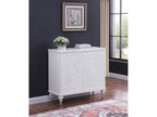 Cardella 2-door Mandala Accent Cabinet Distressed White