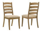 Danvers Wood Dining Side Chair Brown Oak (Set of 2)